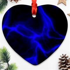 Cosmic Energy Blue Heart Ornament (2 Sides)