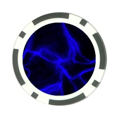 Cosmic Energy Blue Poker Chip Card Guards