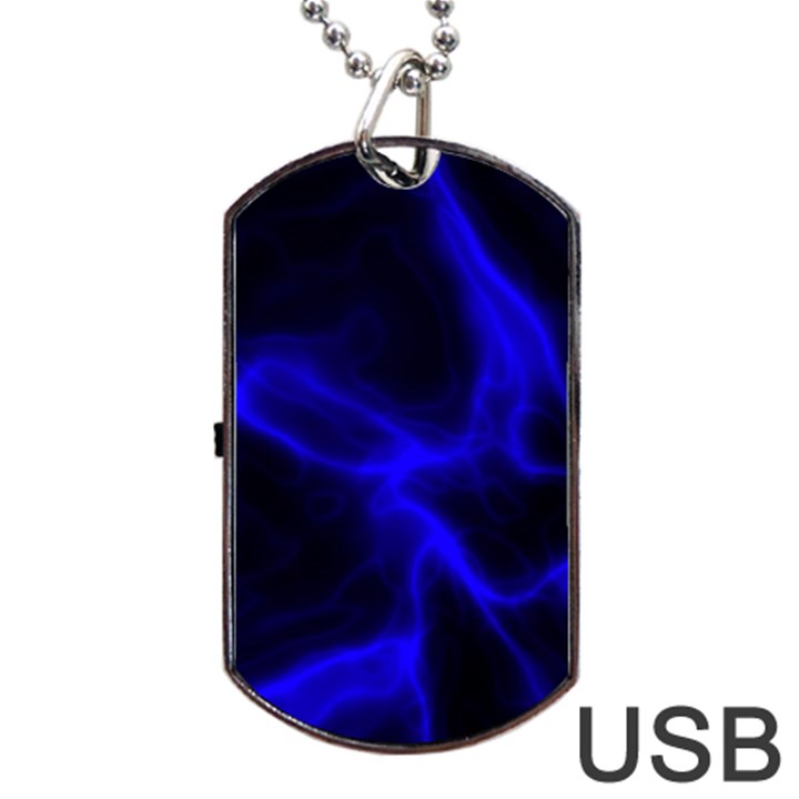 Cosmic Energy Blue Dog Tag USB Flash (Two Sides) 