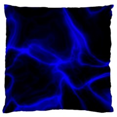 Cosmic Energy Blue Large Flano Cushion Cases (one Side) 