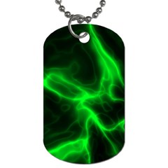 Cosmic Energy Green Dog Tag (two Sides)