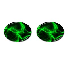 Cosmic Energy Green Cufflinks (oval)