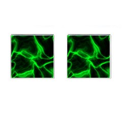 Cosmic Energy Green Cufflinks (square)