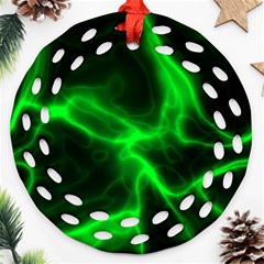 Cosmic Energy Green Ornament (round Filigree) 