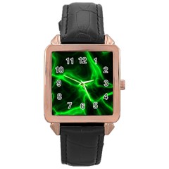 Cosmic Energy Green Rose Gold Watches by ImpressiveMoments