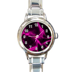 Cosmic Energy Pink Round Italian Charm Watches