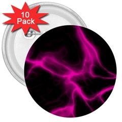 Cosmic Energy Pink 3  Buttons (10 Pack)  by ImpressiveMoments