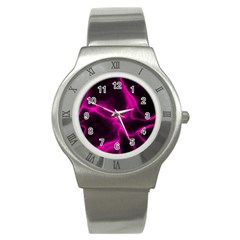 Cosmic Energy Pink Stainless Steel Watches