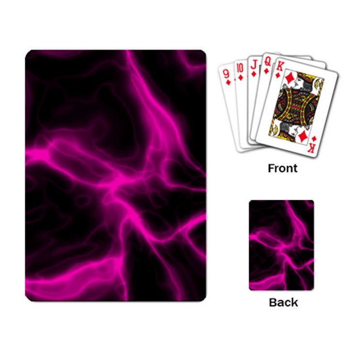 Cosmic Energy Pink Playing Card