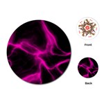 Cosmic Energy Pink Playing Cards (Round)  Front