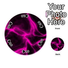 Cosmic Energy Pink Playing Cards 54 (round)  by ImpressiveMoments