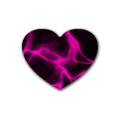 Cosmic Energy Pink Rubber Coaster (heart) 