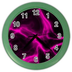 Cosmic Energy Pink Color Wall Clocks