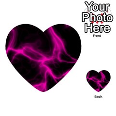 Cosmic Energy Pink Multi-purpose Cards (heart)  by ImpressiveMoments