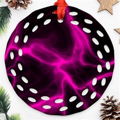 Cosmic Energy Pink Ornament (round Filigree) 