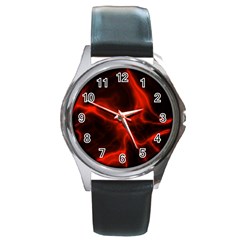 Cosmic Energy Red Round Metal Watches