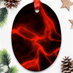 Cosmic Energy Red Ornament (oval) 