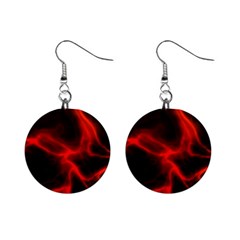 Cosmic Energy Red Mini Button Earrings