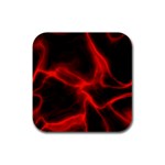 Cosmic Energy Red Rubber Square Coaster (4 pack)  Front