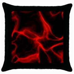 Cosmic Energy Red Throw Pillow Cases (black)