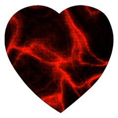 Cosmic Energy Red Jigsaw Puzzle (heart)