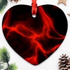 Cosmic Energy Red Heart Ornament (2 Sides)