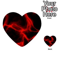 Cosmic Energy Red Multi-purpose Cards (heart) 