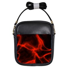 Cosmic Energy Red Girls Sling Bags