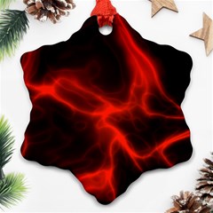 Cosmic Energy Red Ornament (snowflake) 