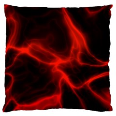 Cosmic Energy Red Standard Flano Cushion Cases (one Side)  by ImpressiveMoments