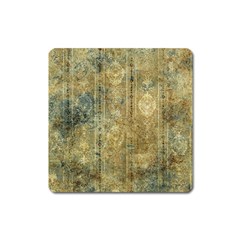 Beautiful  Decorative Vintage Design Square Magnet by FantasyWorld7