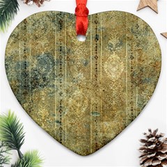 Beautiful  Decorative Vintage Design Heart Ornament (2 Sides)