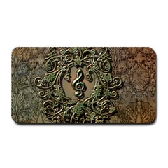 Elegant Clef With Floral Elements On A Background With Damasks Medium Bar Mats