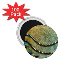 Elegant Vintage With Pearl Necklace 1 75  Magnets (100 Pack) 