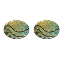 Elegant Vintage With Pearl Necklace Cufflinks (oval)