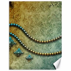 Elegant Vintage With Pearl Necklace Canvas 18  X 24  