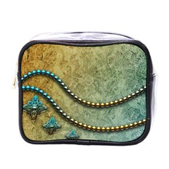 Elegant Vintage With Pearl Necklace Mini Toiletries Bags