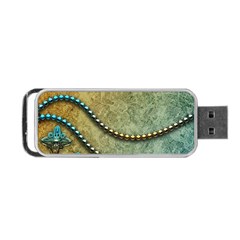 Elegant Vintage With Pearl Necklace Portable Usb Flash (one Side)