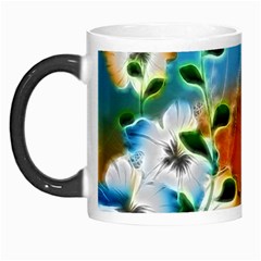 Wonderful Flowers In Colorful And Glowing Lines Morph Mugs