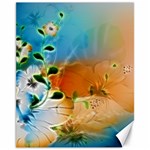 Wonderful Flowers In Colorful And Glowing Lines Canvas 11  x 14   10.95 x13.48  Canvas - 1