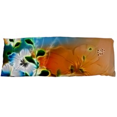 Wonderful Flowers In Colorful And Glowing Lines Body Pillow Cases (dakimakura)  by FantasyWorld7