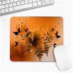 Awesome Summer  Flowers In Soft Red And Yellow Large Mousepads Front