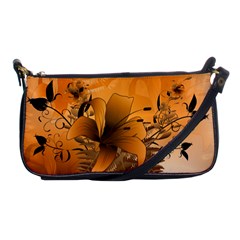 Awesome Summer  Flowers In Soft Red And Yellow Shoulder Clutch Bags