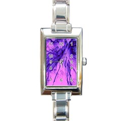 Special Fireworks Pink,blue Rectangle Italian Charm Watches