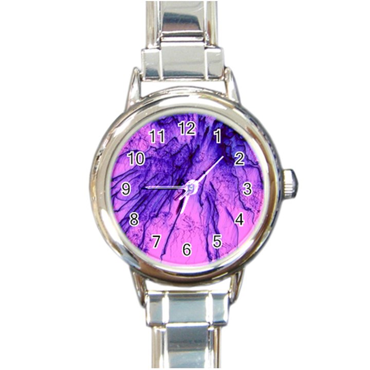 Special Fireworks Pink,blue Round Italian Charm Watches