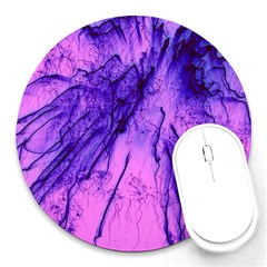 Special Fireworks Pink,blue Round Mousepads