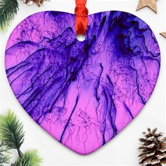 Special Fireworks Pink,blue Ornament (heart)  by ImpressiveMoments