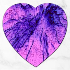 Special Fireworks Pink,blue Jigsaw Puzzle (heart)