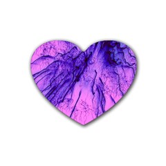 Special Fireworks Pink,blue Heart Coaster (4 Pack) 