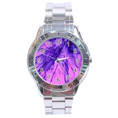 Special Fireworks Pink,blue Stainless Steel Men s Watch by ImpressiveMoments